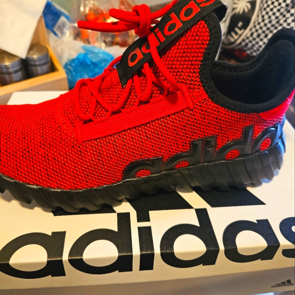 Brand new red adidas
